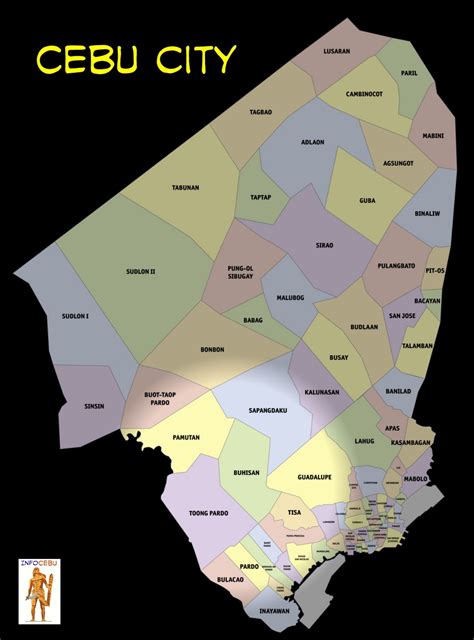 cebu barangay map|Cebu City (Philippines): Barangays .